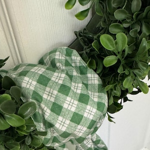 Wreath Sash Green Bias Sash  Wreath Decor  Spring /Summer Sash Holiday Decor NEW DESIGN