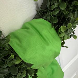 Wreath Sash Lime Green Wreath Sash  Front Door Decor  Wreath Decor Holiday Decor Wreath Sash