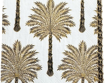 Decoupage Paper Napkin Palm Trees  Ephemera Scrapbooking Card Making Collage Decoupage Ships 1 Business
