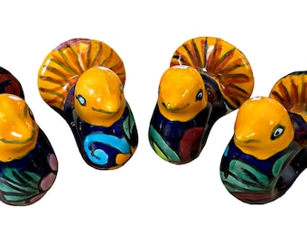 Napkin Rings Birds Napkin Rings Table Decor  Ceramic Napkin Rings Table Decor Ready To Ship
