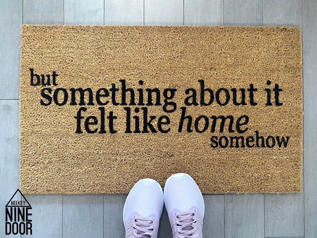 All Too Well Taylor Swift Doormat Something About It Felt Etsy