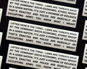 ACAB sticker, Dimension 20: Fantasy High Sticker, Political Sticker, Bud Cubby Sticker, D20 Sticker, DnD Sticker