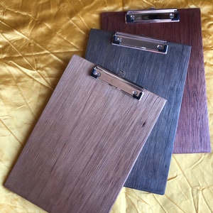 Wooden Clipboards, Handmade with Reclaimed Upcycled wood, sustainably sourced