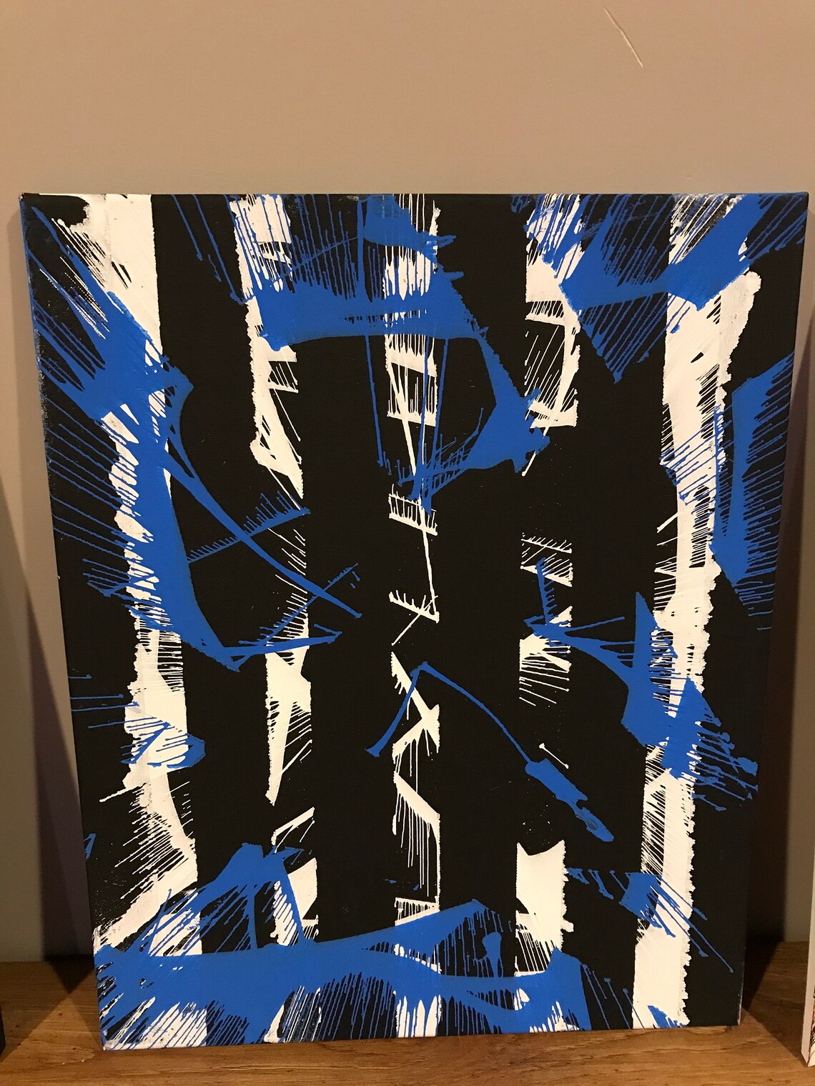 Abstract spin art canvas Etsy