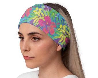 Bandeau de course à pied, bandeau de yoga, bandeau d'entraînement, bandeau pour femme, bandeau bandana, bandeau de fitness, bandeau pour femme, Alana hawaïen