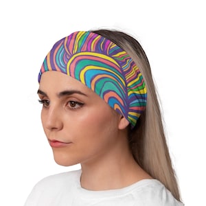 Psychedelic Yoga Headband: Women&#39;s Running & Workout Bandana