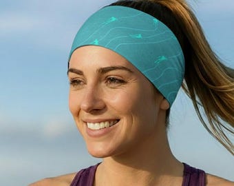 Yoga Headband, Running Headband, Workout Headband, Woman Headband, Bandana Headband, Fitness Headband, Women’s Headband, Slalom Skier
