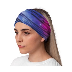 Workout Headband, Running Headband, Yoga Headband, Woman Headband, Bandana Headband, Fitness Headband Women’s Headband Cosmos Headbands