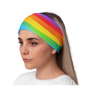 Rainbow Fitness-hoofdband: veelzijdige polyester trainingsbandana