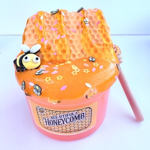 Slime DIY Slime kit Bee-Utiful Honeycomb Clay Slime Sensory Play Toy Stress Relief ASMR Gift For Kids Gift for Adult Fun Craft Activity