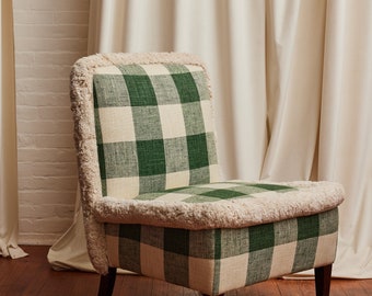 Großer Karo Slipper Chair