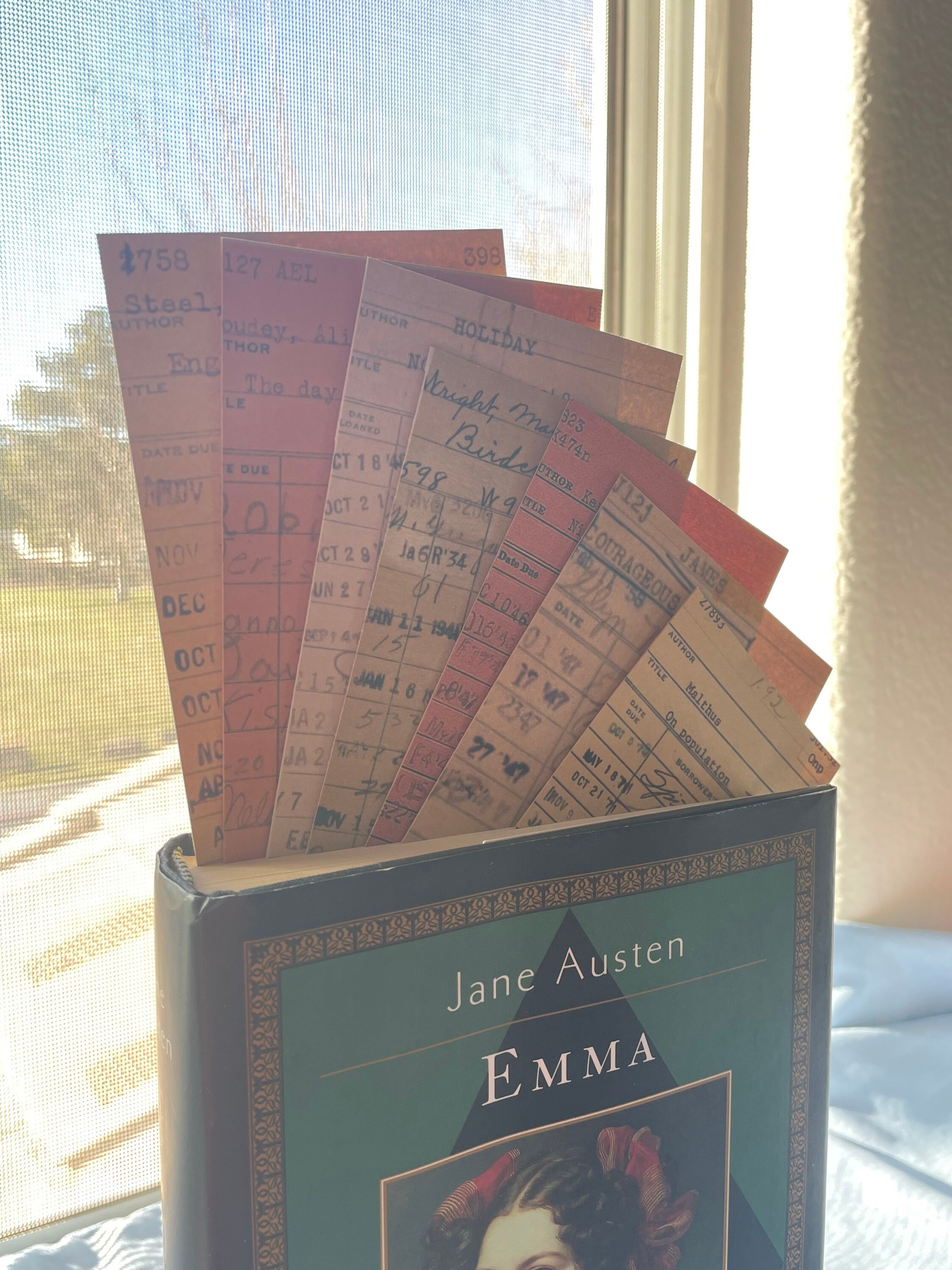 Old Fashioned Library Card Bookmarks Collectible Vintage Etsy