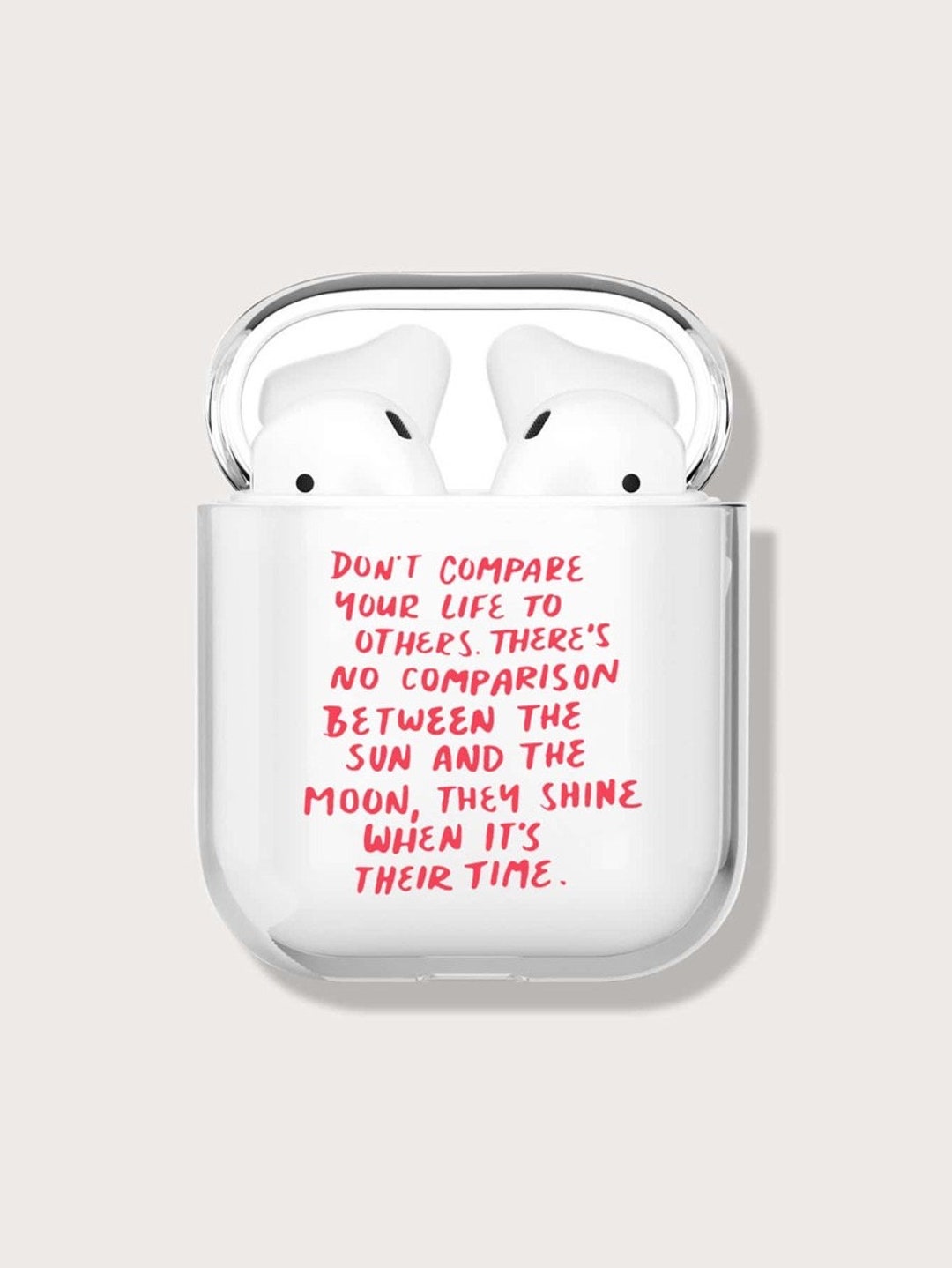 Airpods Case for / 2 & Airpods Life Quotes -