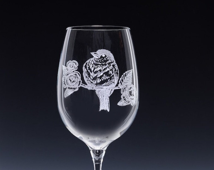 Parrot Wine Glasses Etsy