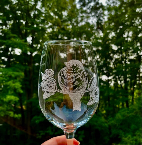 10.5 oz. Custom Engraved Wine Glass