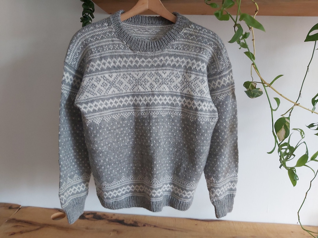 Norweger Pullover Damen 100 Schurwolle Pullover Herren Männer