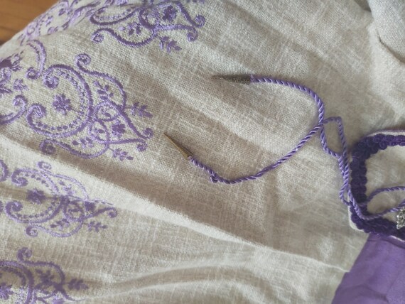 Gorgeous lilac linen cottagecore country princess… - image 6