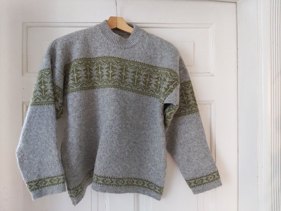 Pastel grey and green warm Norwegian style winter… - image 1