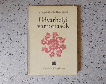 Big format rare vintage Hungarian Transylvanian folk embroidery free-drawn emboridery pattern book Udvarhelyi varrottasok