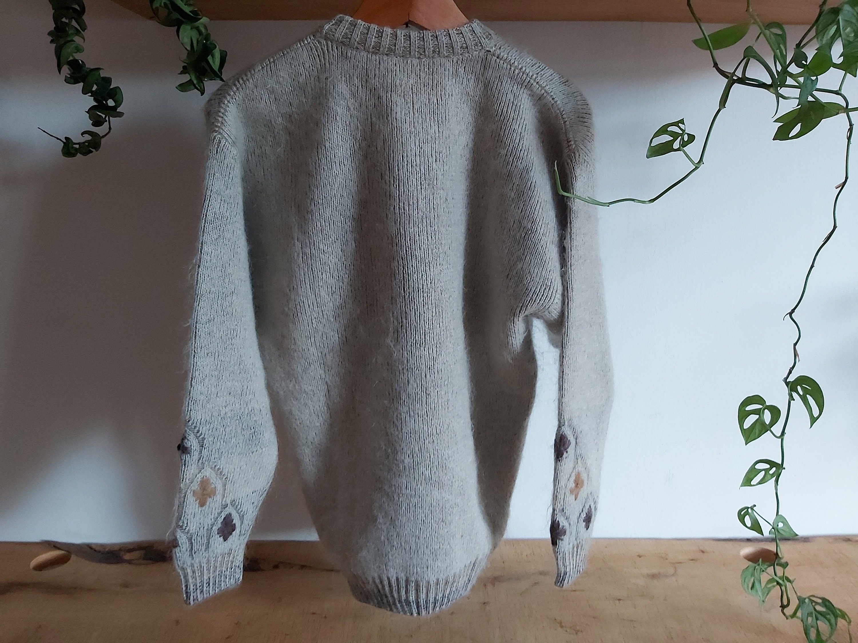 Oster Thick Angora Goat Wool Mohair Vintage Sweater Unisex Size L