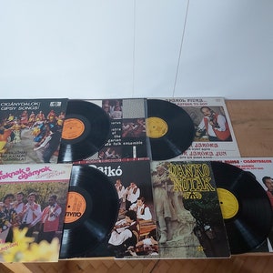 Vintage Hungarian Traditional Gipsy Music Folk Songs & Gipsy Orchestra Music Vinil LPs Rajkó Band Sándor Járóka