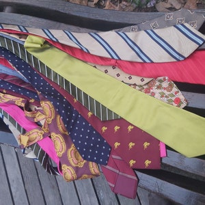 13 pure silk ties most of them Made in Italy