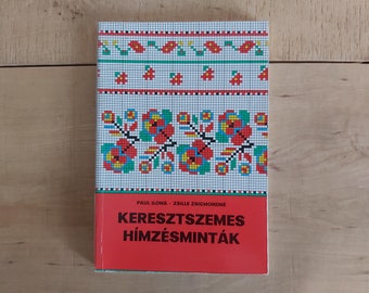 Traditional Eastern-European folk cross-stitch embroidery vintage pattern book