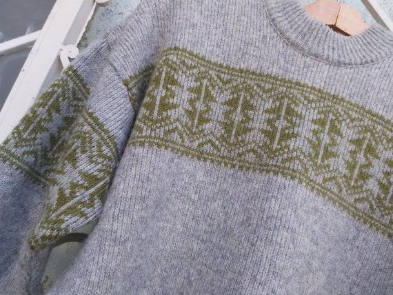Pastel grey and green warm Norwegian style winter… - image 2