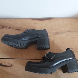 Mercante di Fiori vintage Italian genuine leather boot-style emo style womens shoes size EU 40
