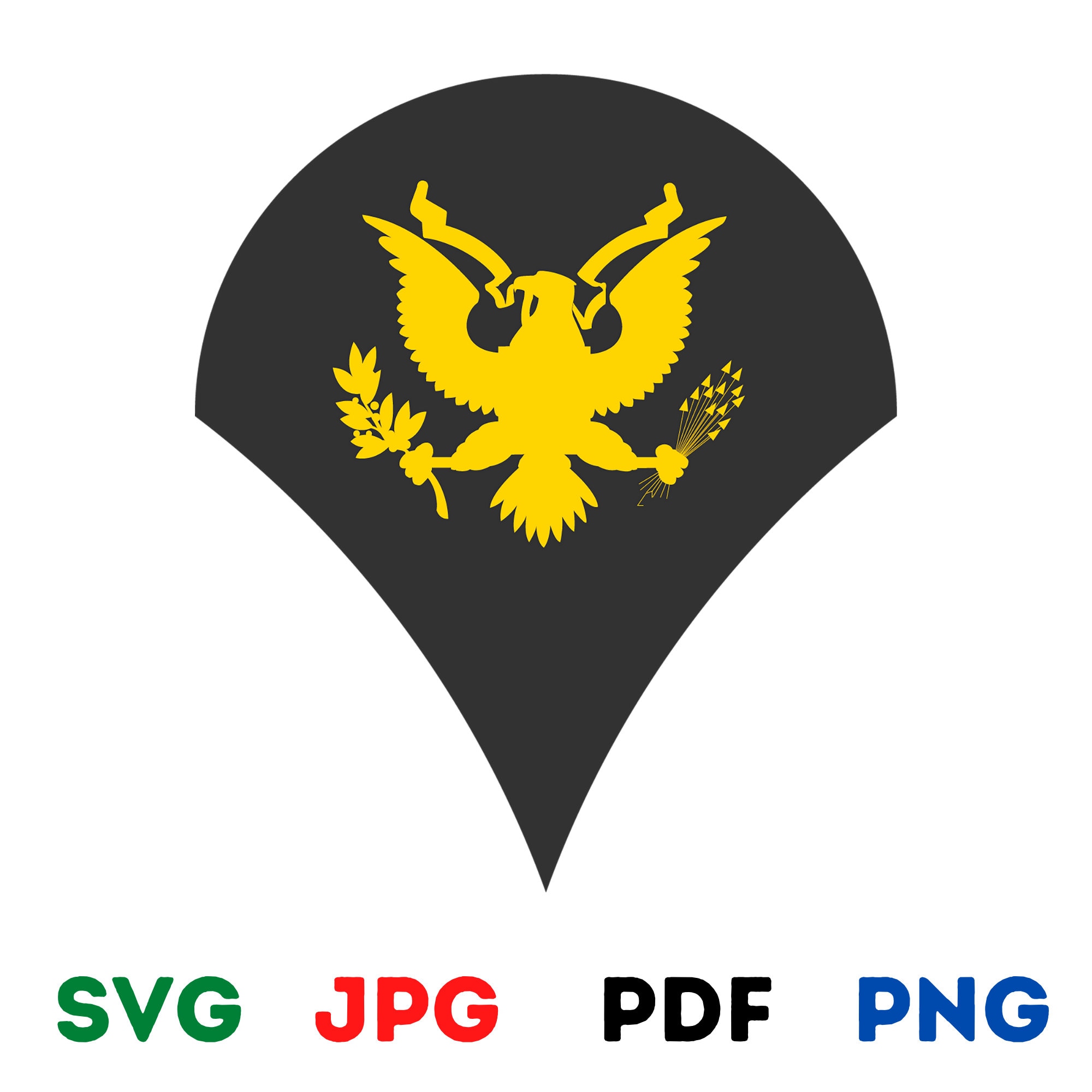 Army Enlisted Rank E4 Specialist SPC svg pngDigital Download Etsy