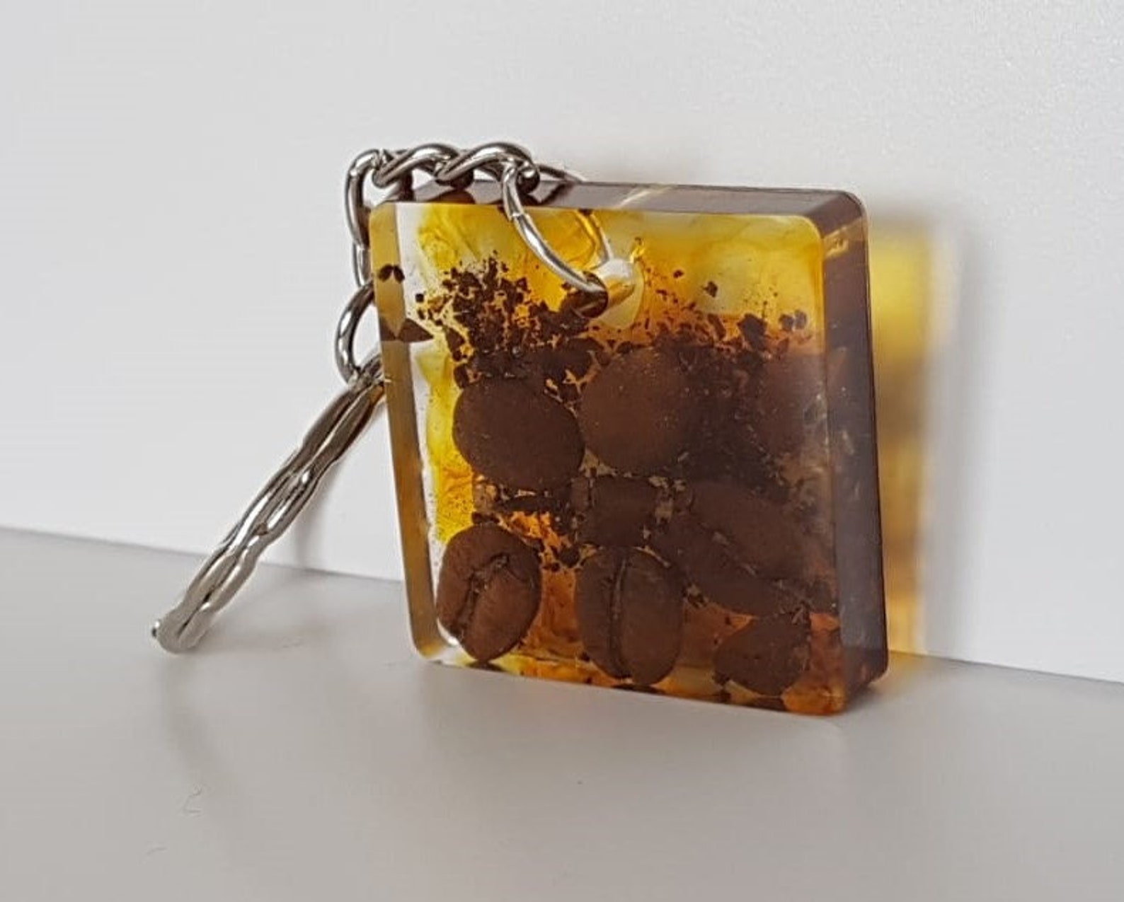 Coffee Beans Keyring, a Perfect Keyring for Coffee Lovers Etsy