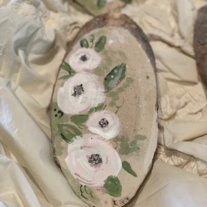 French country roses on wood