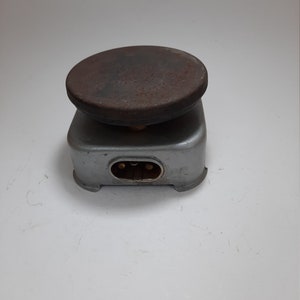 Vintage electric coffee maker. Single burner. Small electric stove easy to carry.