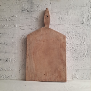 Old Wooden Cutting Board. Vintage Handmade Wooden Bread Board. Breakfast Board Farmhouse Kitchen Decor. Primitive Sausage Board.
