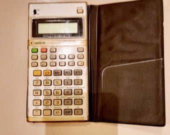 Vintage Canon F-73 Scientific Calculator. Japanese Calculator From