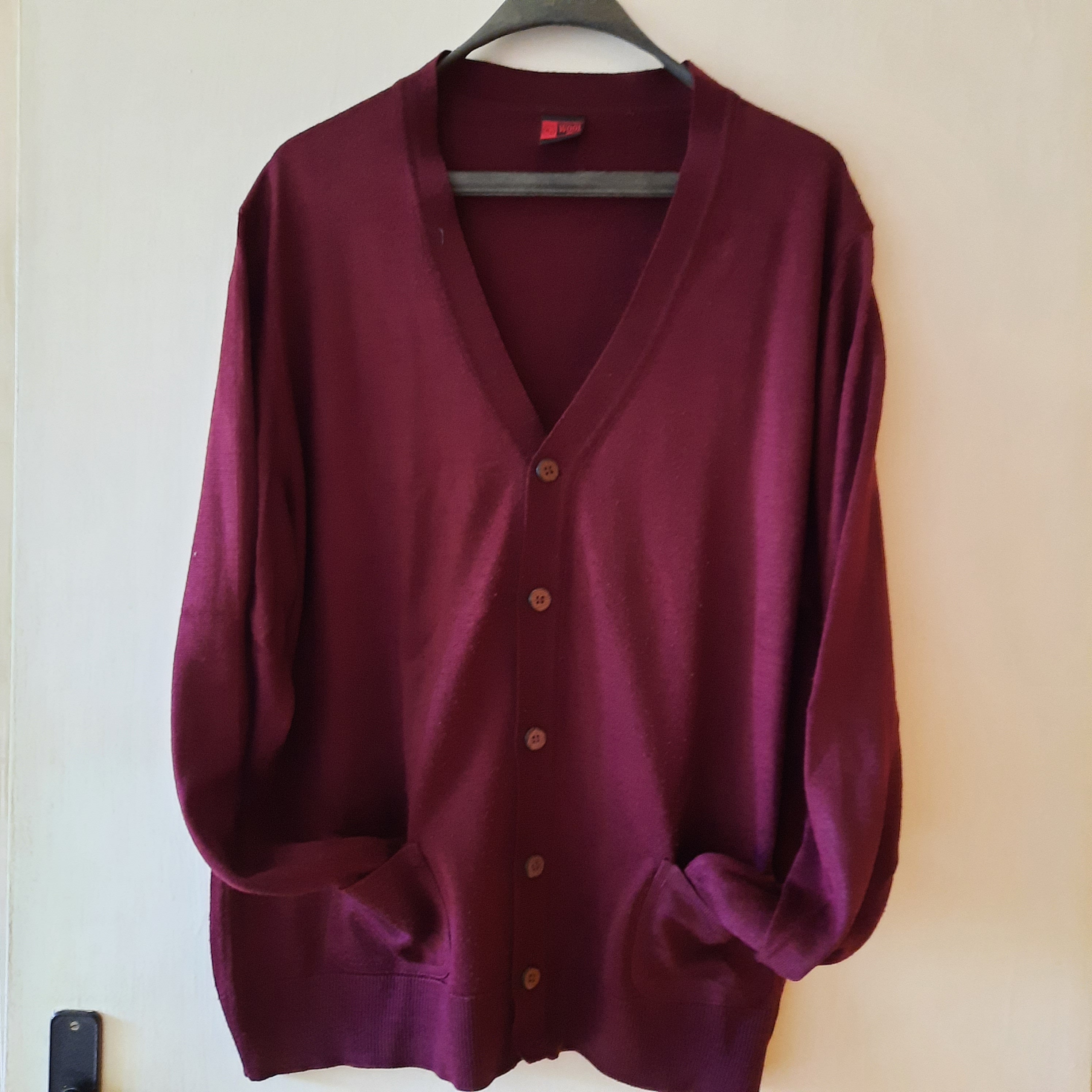 Burgundy cardigan on sale