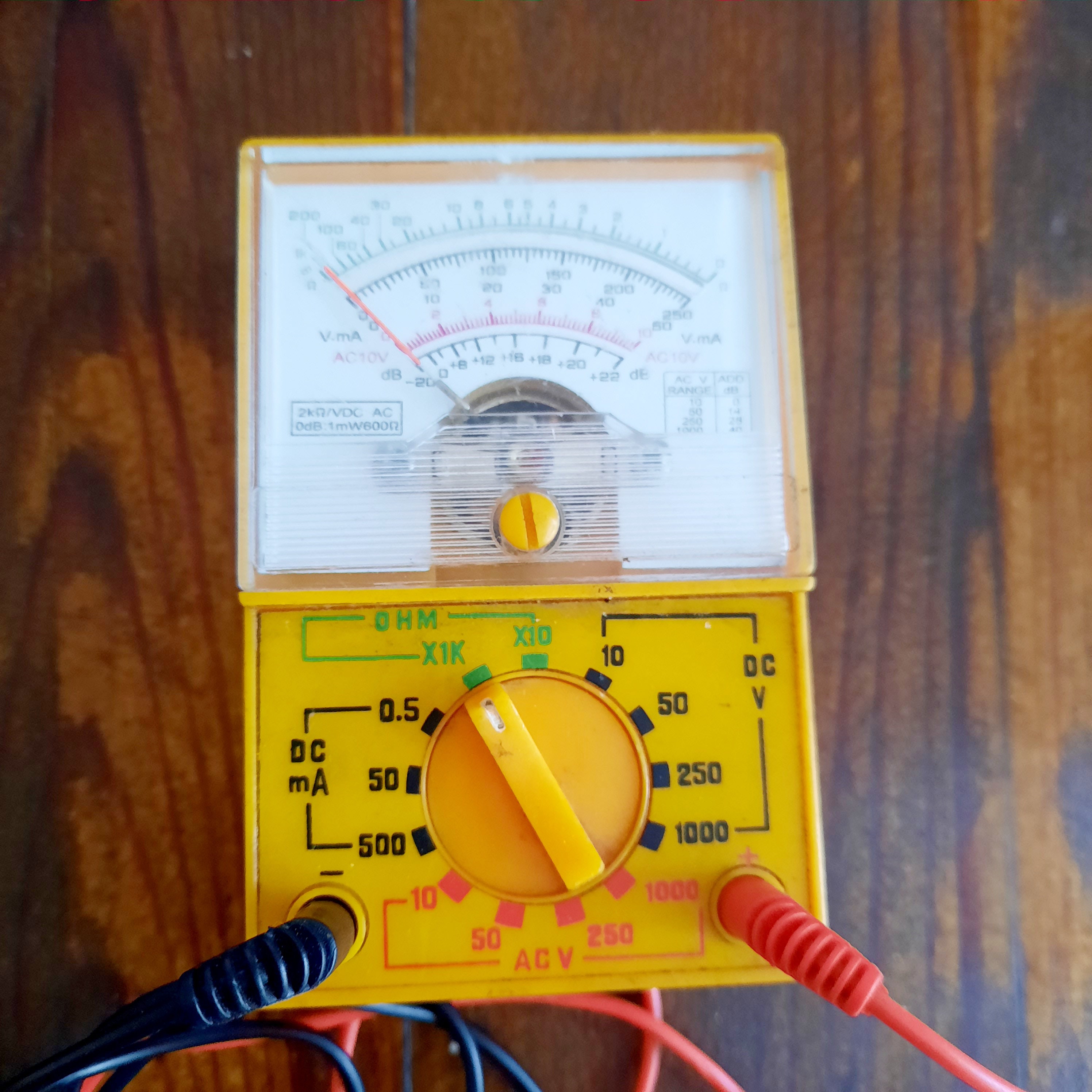 1pcs Analog Multimeter Ohm Volt Amp And Diode Voltage Tester Meter