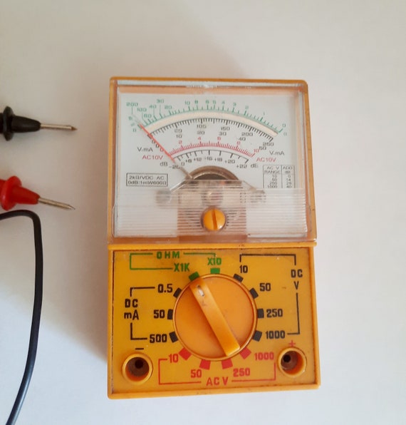 Vintage Analog Multimeter. Analog Multimeter. Ohm Volt Amp.. Diode