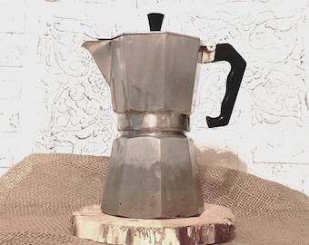 Vintage Moka Pot Espresso Coffee, Camping Coffee machine, Stovetop Maker