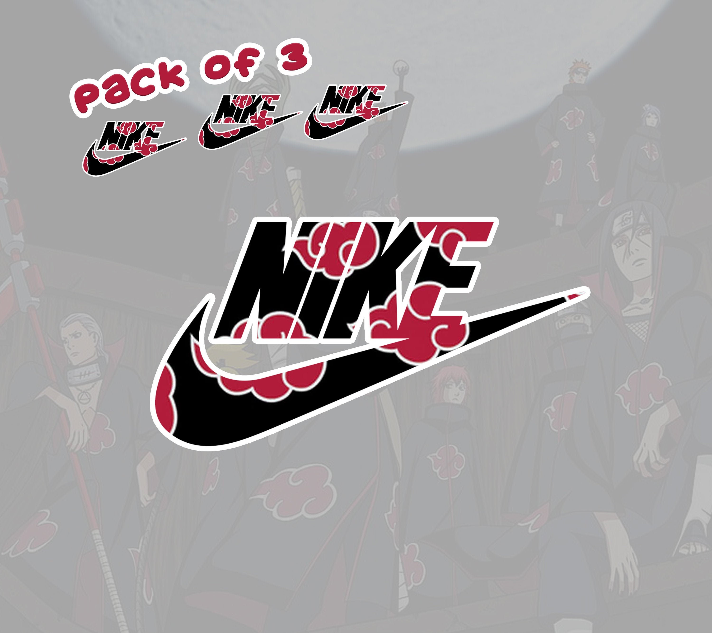 Nike Akatsuki Sticker Akatsuki Decal Anime Car decal laptop Etsy