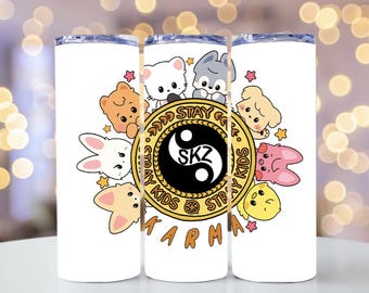STRAY KIDS SKZOO Inspired 20oz skinny tumbler