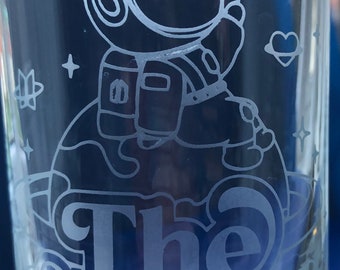 BTS JIN ASTRONAUT Etched Glass