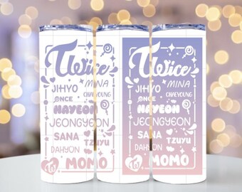 TWICE Inspired 20oz skinny tumbler