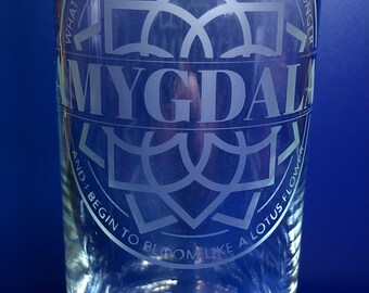 BTS AGUST D SUGA Amygdala etched glass