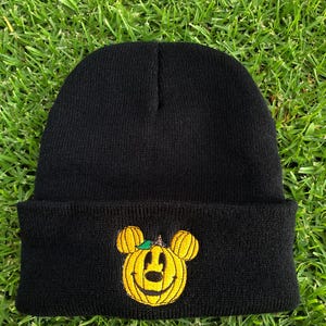 Halloween Pumpkin Mickey Beanie