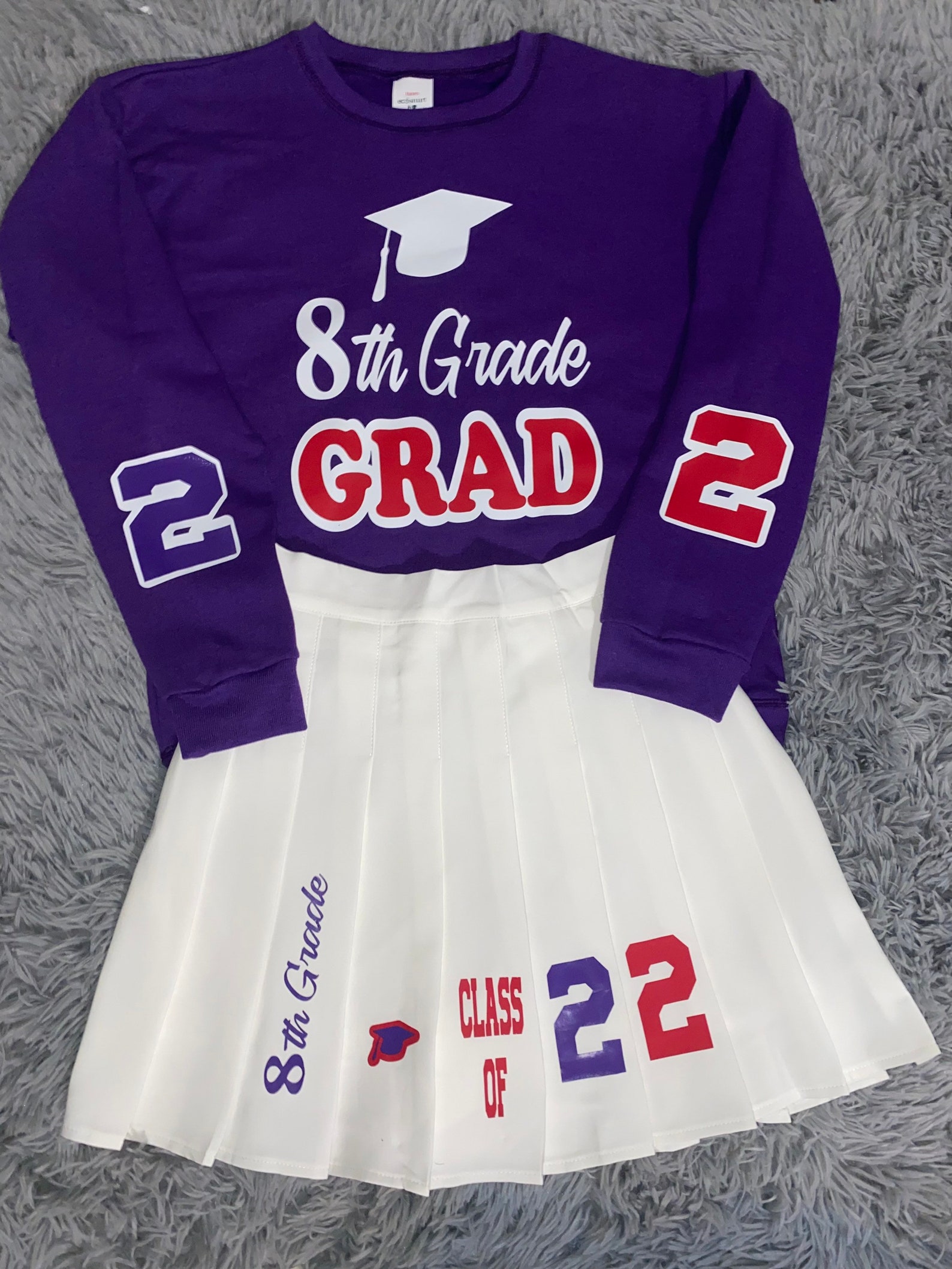 Graduation Senior Outfit/ Sweater/ Skirt/set - Etsy