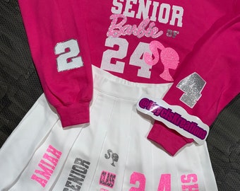 Graduation Senior Barb Doll Skirt Set Outfit 2023 2024