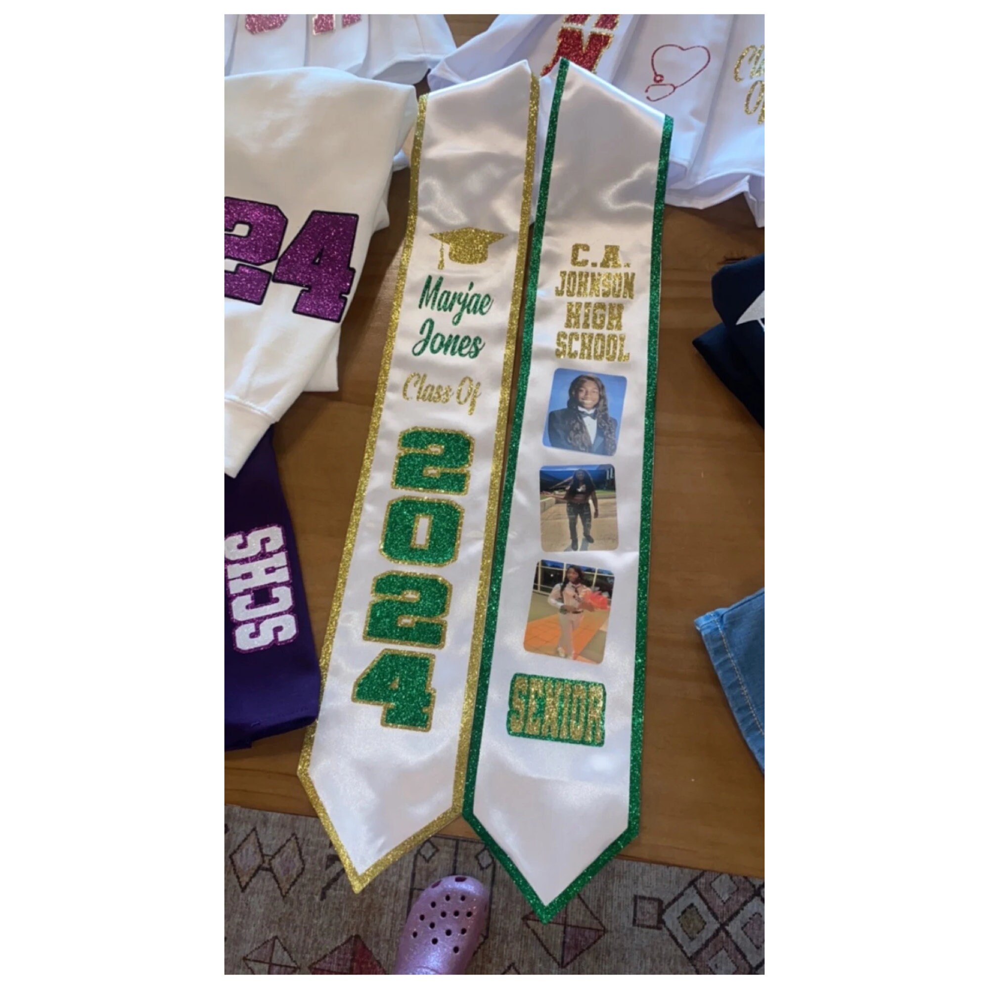 thumbnail image 2 of Graduation Stoles Sublimation WILLBOND 6 Pieces Graduation Stole Sash Class Of 2025 Graduation Sublimation Blanks 2025 2 of 12