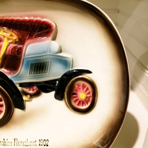 Vintage Ceramic Nash Rambler Runabout 1902 Decorative Wall Plate Collectible. This handsome plate measures 10 wide, 7.5 long, 1.5 high. image 4