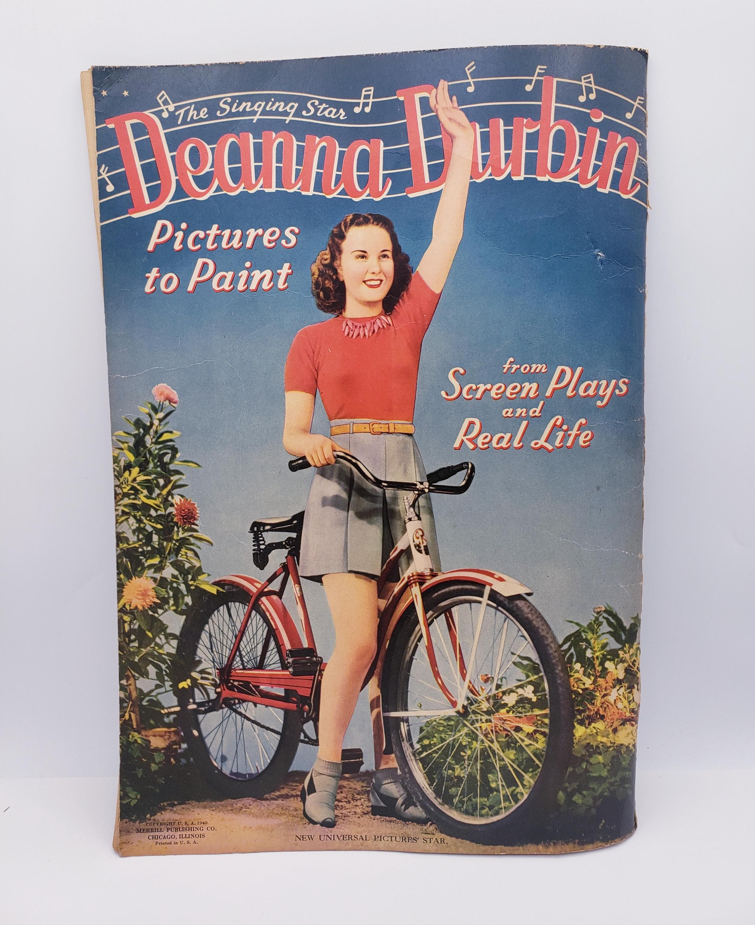 Vintage Deanna Durbin Her Own Coloring Book Pictures to Paint 1940